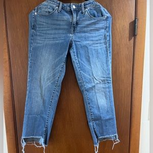 2/$20 … Ankle length jeans with ragged hem - size 10